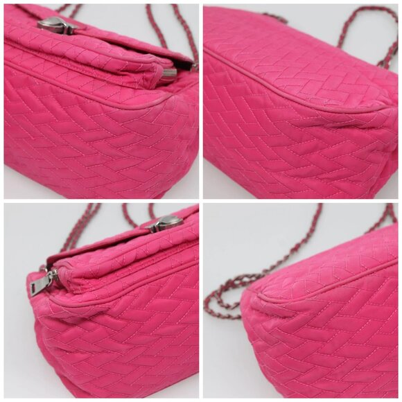 PRADA Chain Shoulder Bag Nylon Pink Auth - Picture 15 of 16